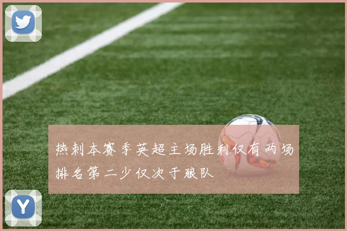 热刺本赛季英超主场胜利仅有两场排名第二少仅次于狼队